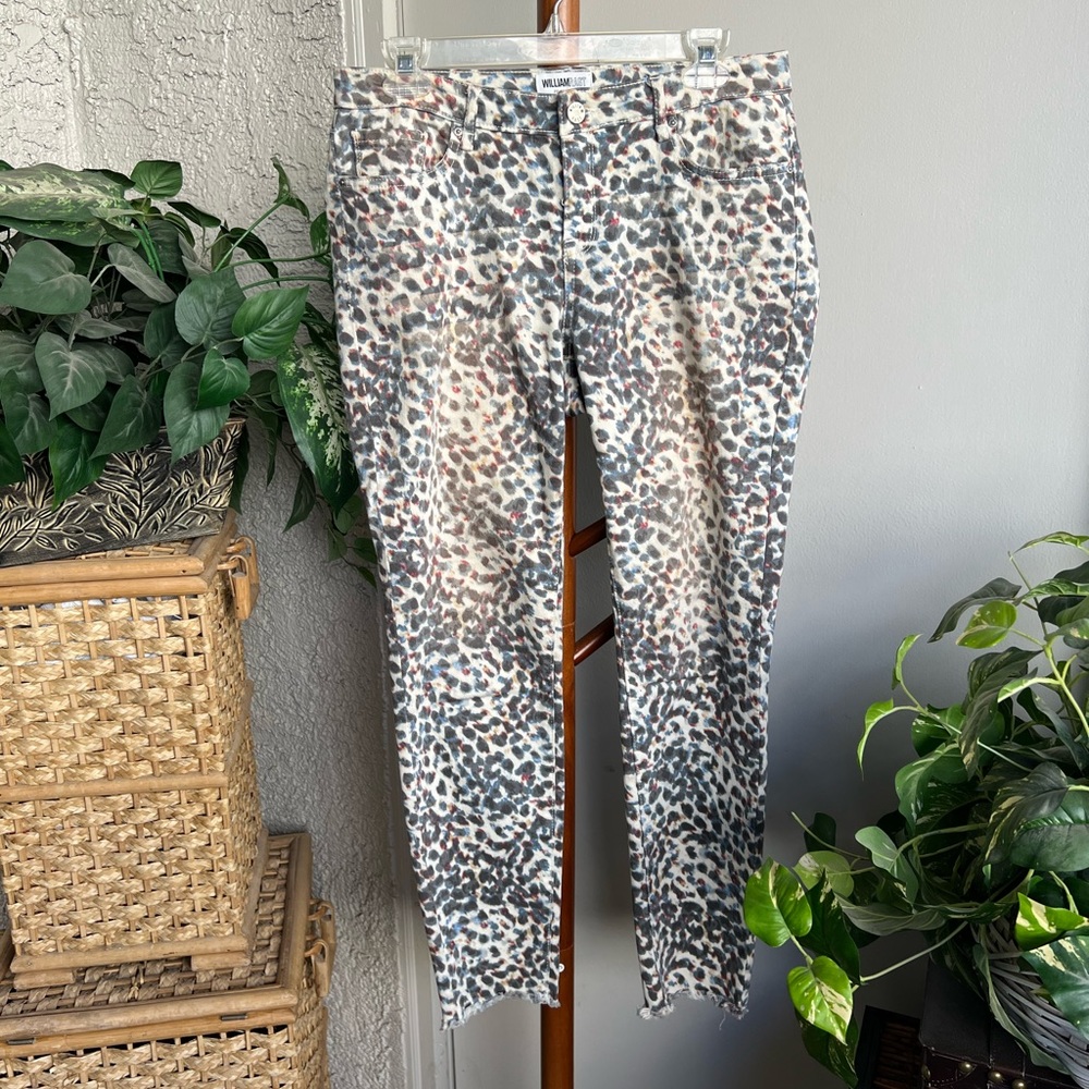 William Rast Animal Print Skinny Jeans Size 29